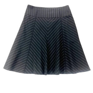 Antonio Melani Pinstripe Black/Gray Skirt Size 10